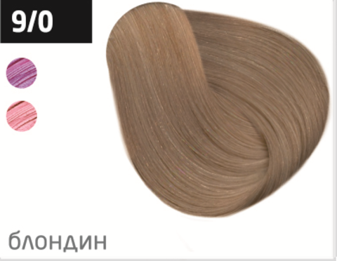 фото OLLIN Перманентная крем-краска для волос COLOR 9/0 блондин,  770754_100мл 