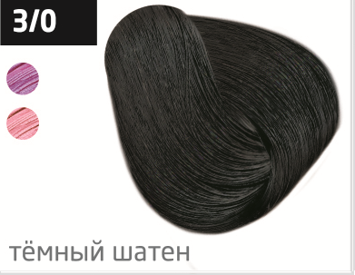 фото OLLIN Перманентная крем-краска для волос PERFORMANCE 3/0 темный шатен, (60 мл), 727335 