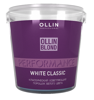 фото OLLIN BLOND PERFORMANCE White Classic Классический осветляющий порошок белого цвета (500 гр) 729971 
