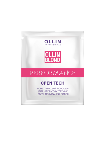 фото OLLIN BLOND PERFORMANCE Open Tech Осветляющий порошок для открытых техник обесцвечивания волос 30г, 771966 