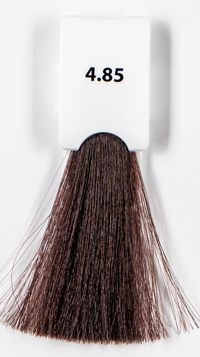 фото Kaaral Крем-краска с гидролизатами шелка "Baco COLOR COLLECTION" B4.85 коричневый махагон, 100 мл, B4.85 