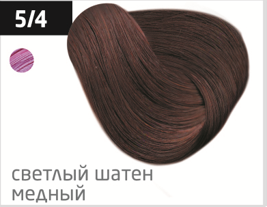 фото OLLIN Перманентная крем-краска для волос PERFORMANCE 5/4 светлый шатен медный, (60 мл), 727977 