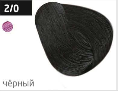 фото OLLIN Перманентная крем-краска для волос PERFORMANCE 2/0 черный, (60 мл), 727328 