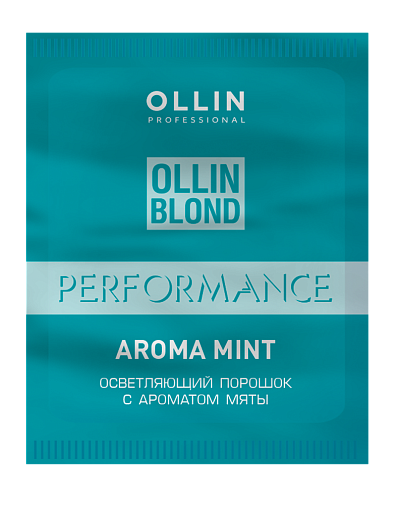 фото OLLIN BLOND PERFORMANCE Aroma Mint Осветляющий порошок с ароматом мяты (30 гр) 390510 