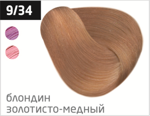 фото OLLIN Перманентная крем-краска для волос PERFORMANCE 9/34 блондин золотисто-медный, (60 мл), 727939 