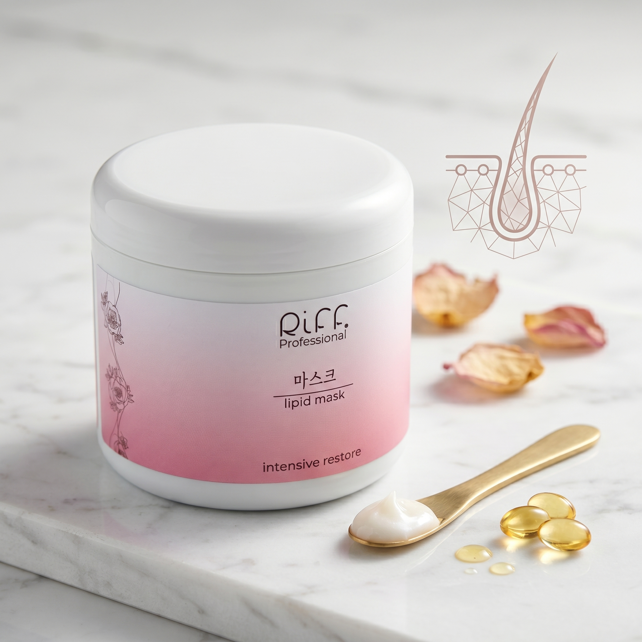 фото Riff Липидная маска, 500 мл, 07006 