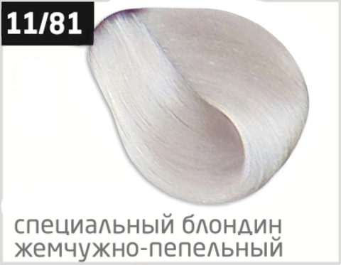 фото OLLIN Перманентная крем-краска для волос COLOR 11/81 специальный блондин жемчужно-пепельный,  771102_100мл 