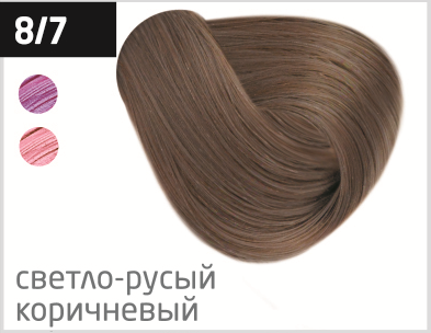 фото OLLIN Перманентная крем-краска для волос PERFORMANCE 8/7 светло-русый коричневый, (60 мл), 728189 