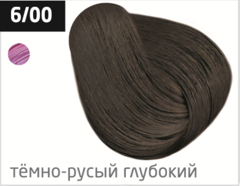 фото OLLIN Перманентная крем-краска для волос COLOR 6/00 темно-русый глубокий, 770419_100мл 