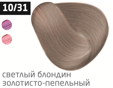 фото OLLIN Перманентная крем-краска для волос COLOR 10/31 светлый блондин золотисто-пепельный,  770952_100мл 