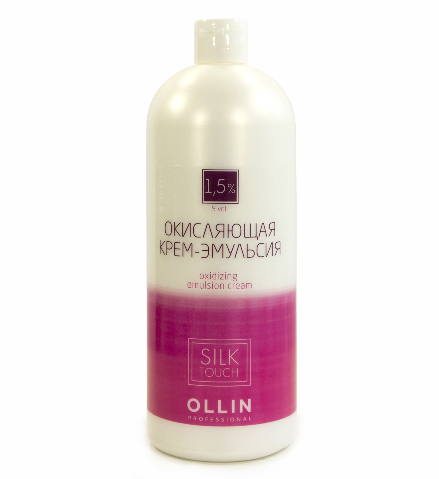 фото OLLIN silk touch    1.5% 5vol. Окисляющая крем-эмульсия 1000 мл/ Oxidizing Emulsion cream 
