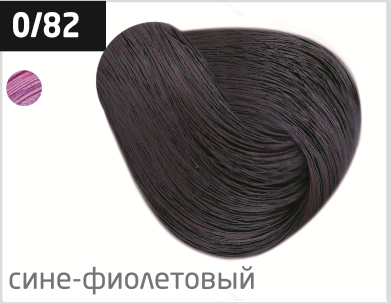фото OLLIN Перманентная крем-краска для волос PERFORMANCE 0/82 сине-фиолетовый, (60 мл), 728523 