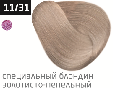 фото OLLIN Перманентная крем-краска для волос PERFORMANCE 11/31 специальный блондин золотисто-пепельный, (60 мл), 727861 